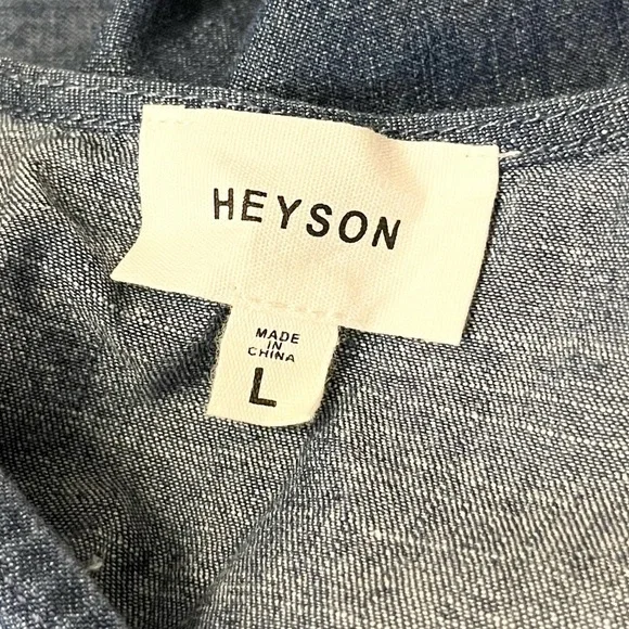 HEYSON Memphis Denim Backless with Tie Midi Dress - Picture 7 of 9